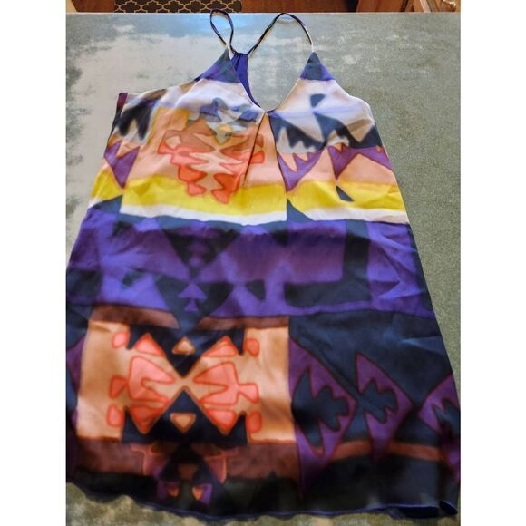 Alice+Olivia silk v neck sleeveless top sz Small - Picture 2 of 6